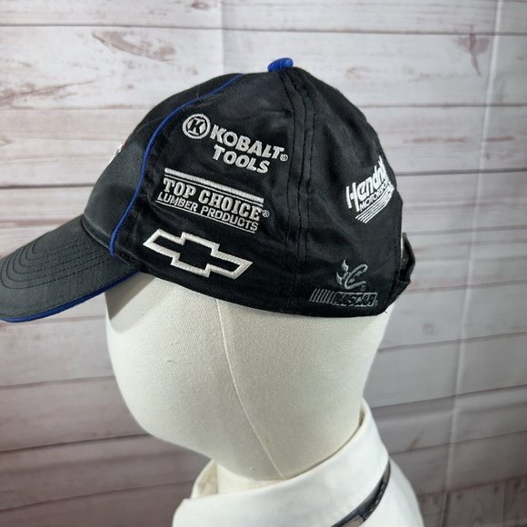 Chase Jimmy Johnson Racing NASCAR Hat Cap Lowes 48 Black Multi Patches strapBack - Picture 3 of 10